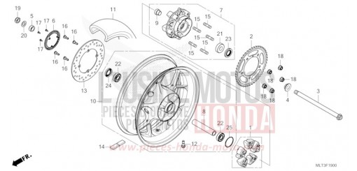 ROUE ARRIERE CB1000GTT de 2026